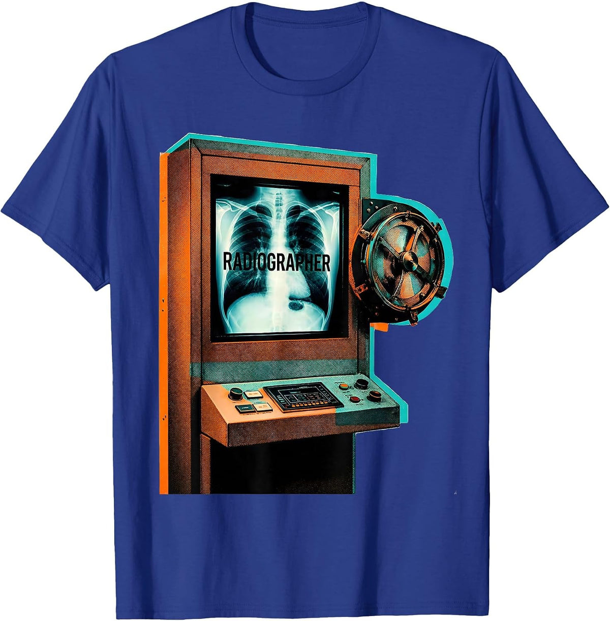 RADIOGRAPHER Cute Radiology Tech Coquette Playful Healthcare T-Shirt - Royal Blue