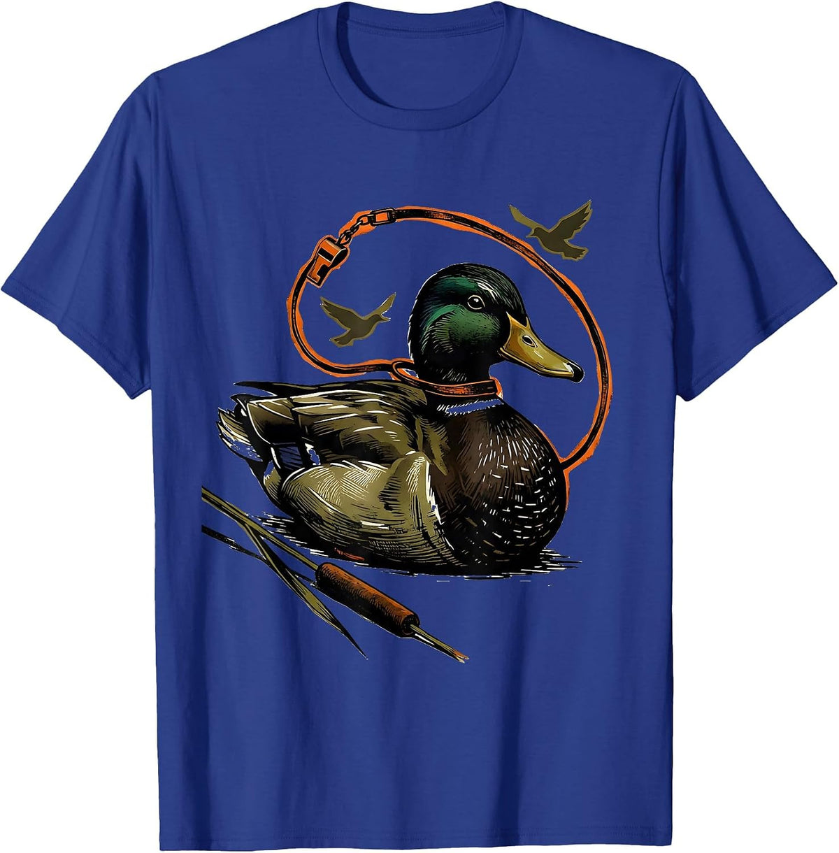 Men's Duck Decoy Mallard Hunter Humor Novelty Gift T-Shirt - Royal Blue