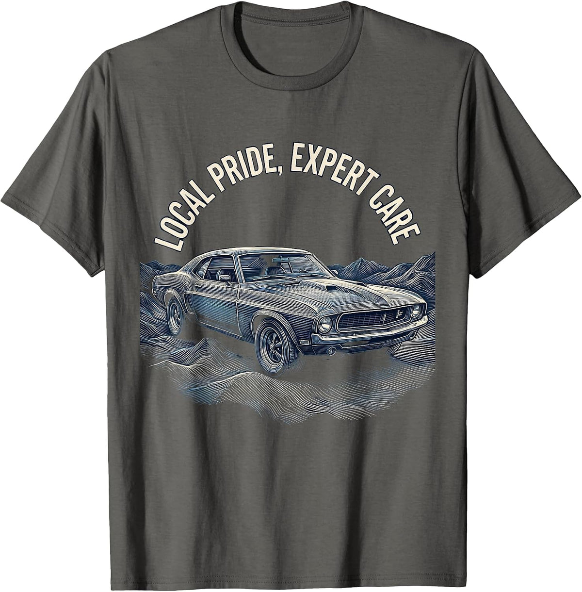 Men's Valley Forge Automotive Local Pride Expert Care T-Shirt - Asphalt Grey