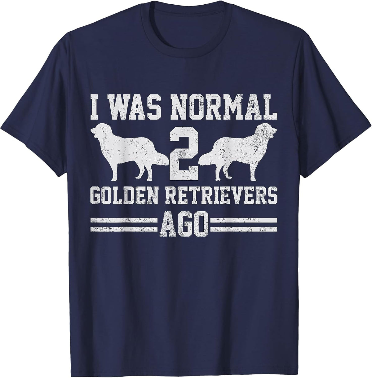 Golden Retriever Dog T-Shirt - Navy Blue