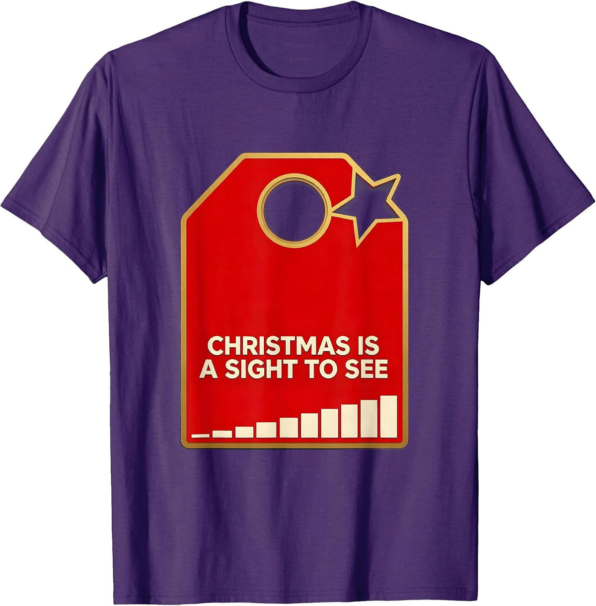 Christmas Is A Sight To See Funny Optometrist Eye-Care T-Shirt - Purple