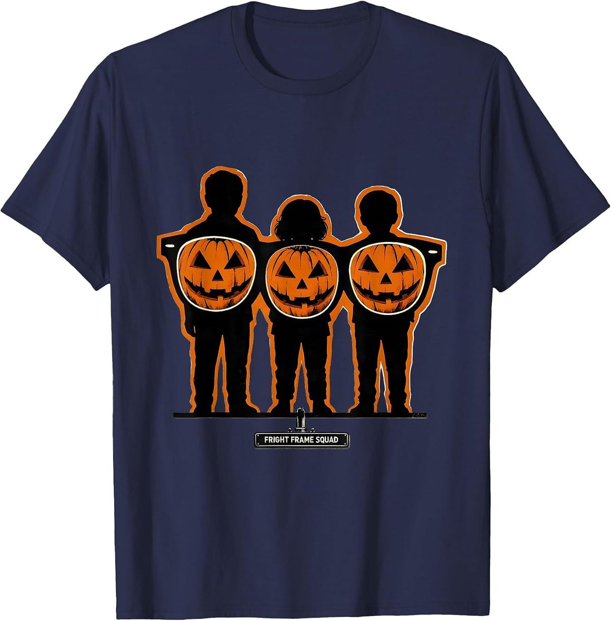 Fright Frame Squad Funny Optometrist Halloween Eye Doctor T-Shirt - Navy Blue