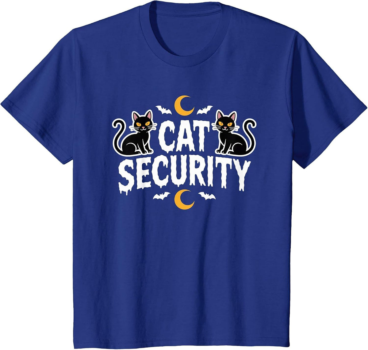 Cat Security Funny Halloween Costume Dad Mom Group Joke T-Shirt - Royal Blue