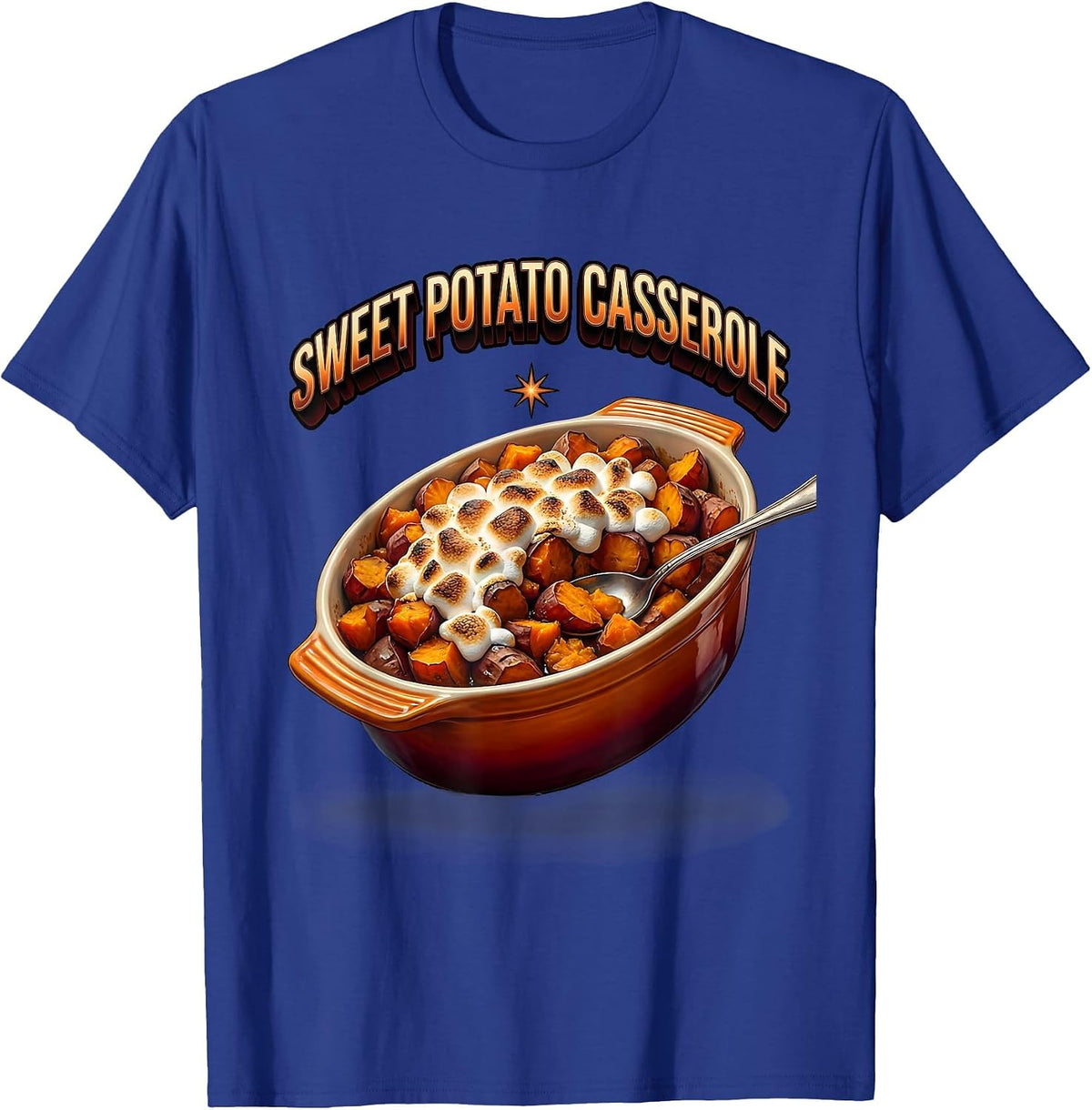 Sweet Potato Casserole Bootleg 90's Rap Rock Vintage Funny T-Shirt - Royal Blue
