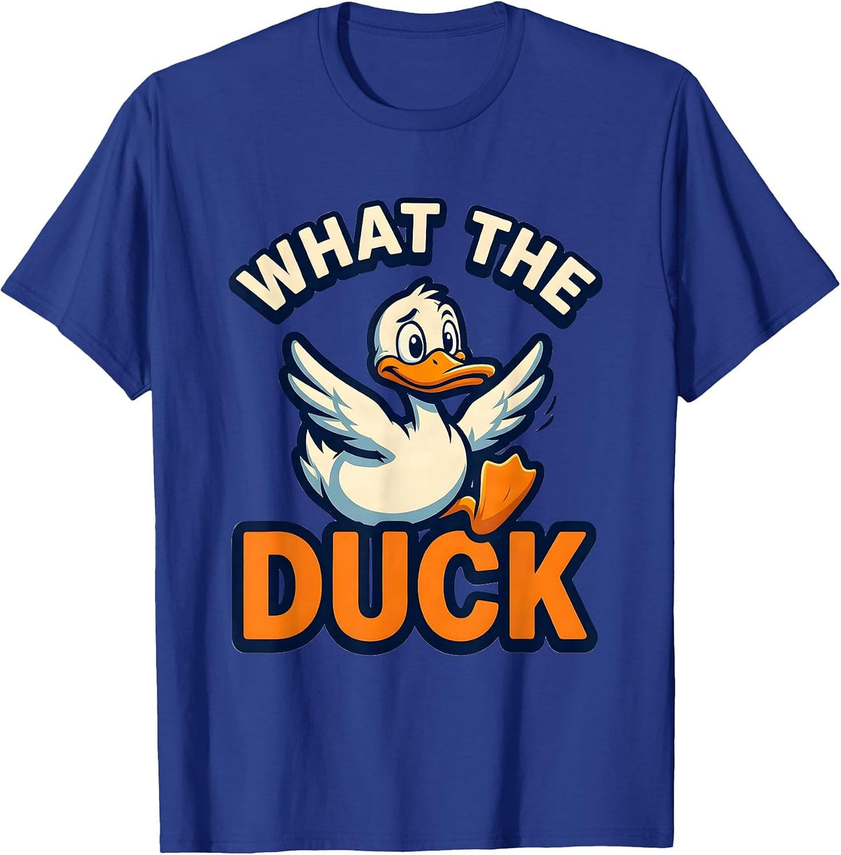 Men's What The Duck Funny Duck Hunter Novelty Gift T-Shirt - Royal Blue