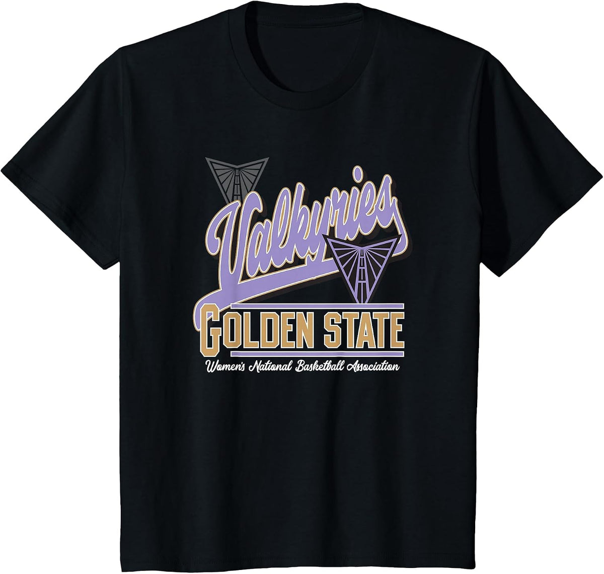 WNBA Official Golden State Valkyries Rep Hard T-Shirt - Black