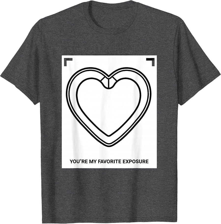 Men's You're My Favorite Exposure Funny Radiology Tech Valentine T-Shirt - Dark Heather Grey