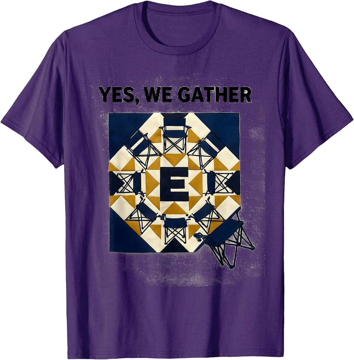 Yes, We Gather Family Reunion Matching Group Humor T-Shirt - Purple