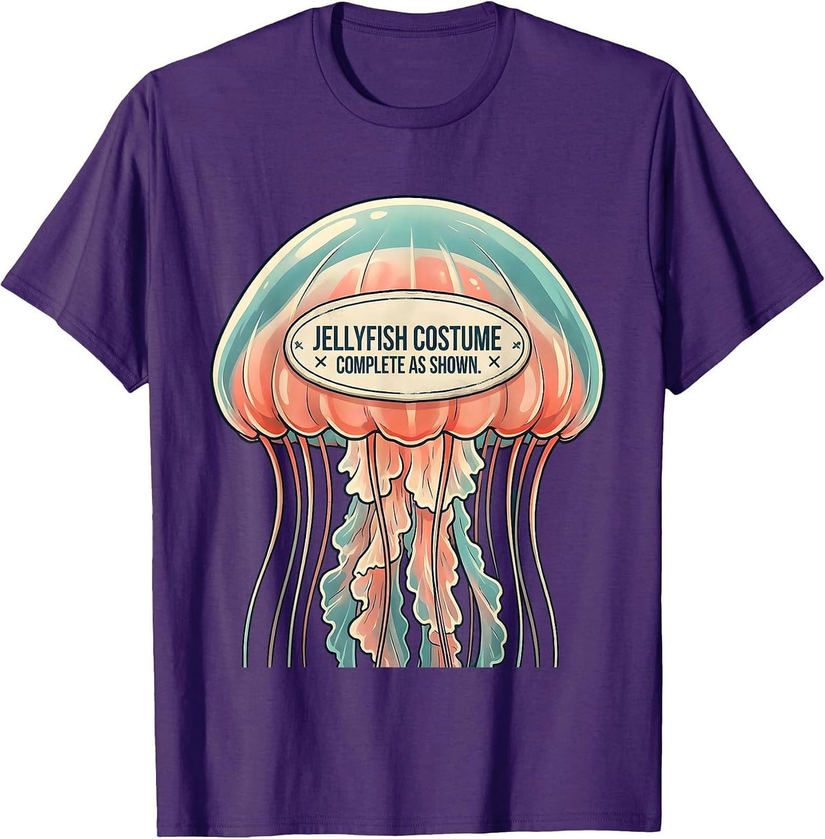 Jellyfish Costume Complete As Shown Halloween Gag T-Shirt - Purple