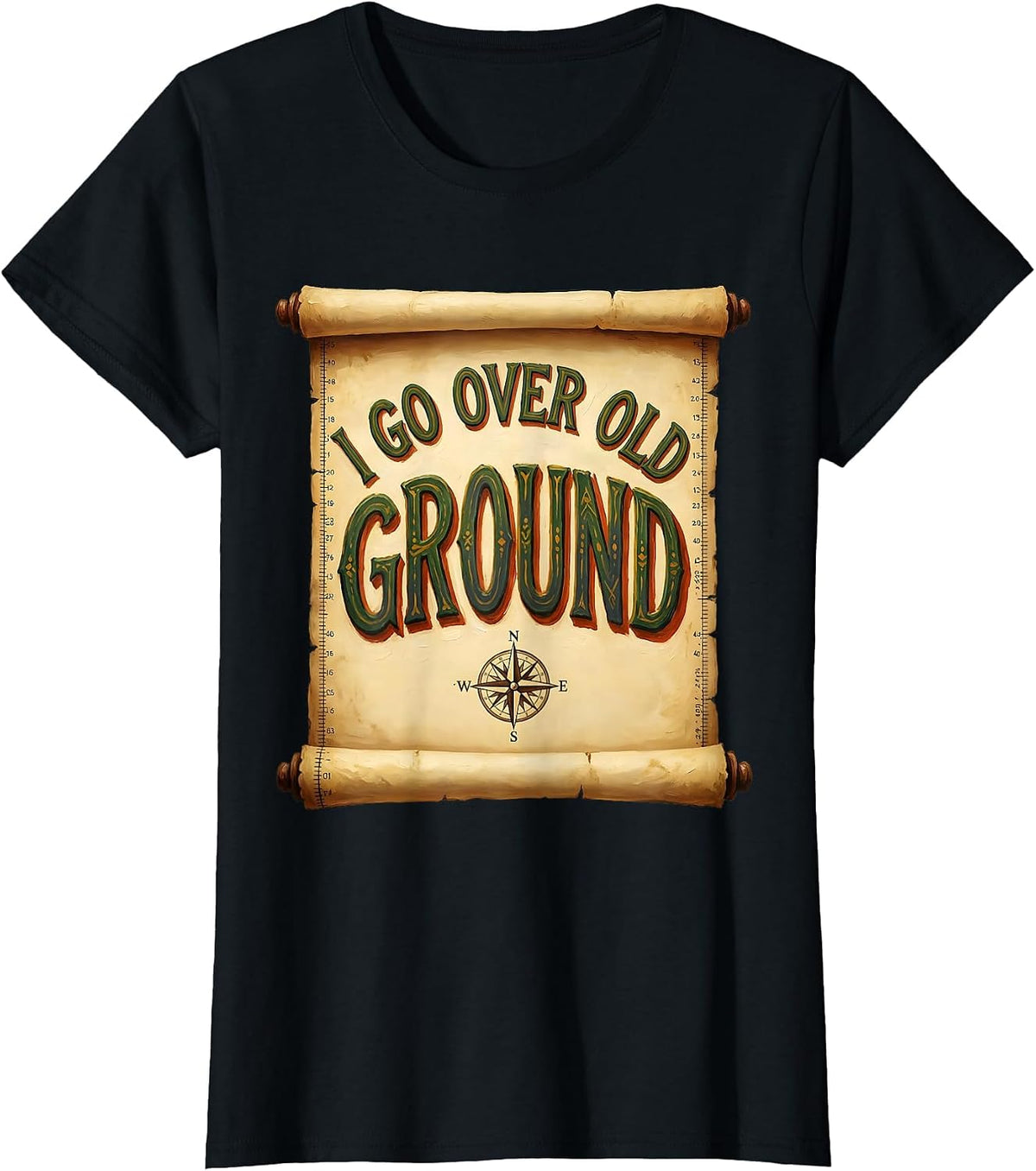 I Go Over Old Ground Funny History Teacher Subject Pride T-Shirt - Black