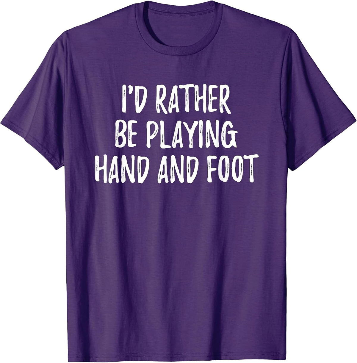 Hand and Foot Card Game T-Shirt - Purple