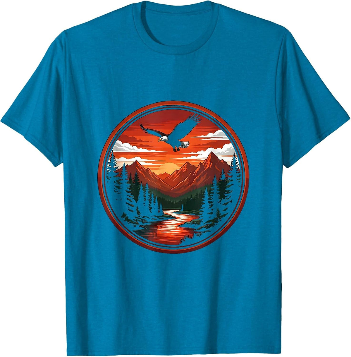 Labor Day Steel Worker Molten Metal Pour Graphic T-Shirt - Sapphire Blue