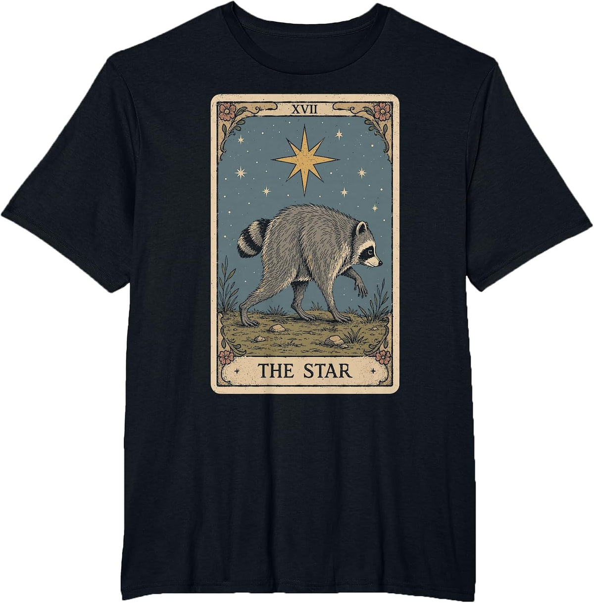 Jimothy The Star Tarot Card T-Shirt - Black