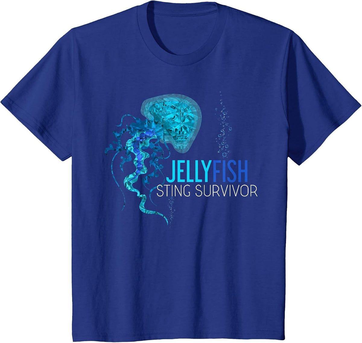 Jellyfish Nettle Survivor Funny Sea Creature Jellyfish T-Shirt - Royal Blue