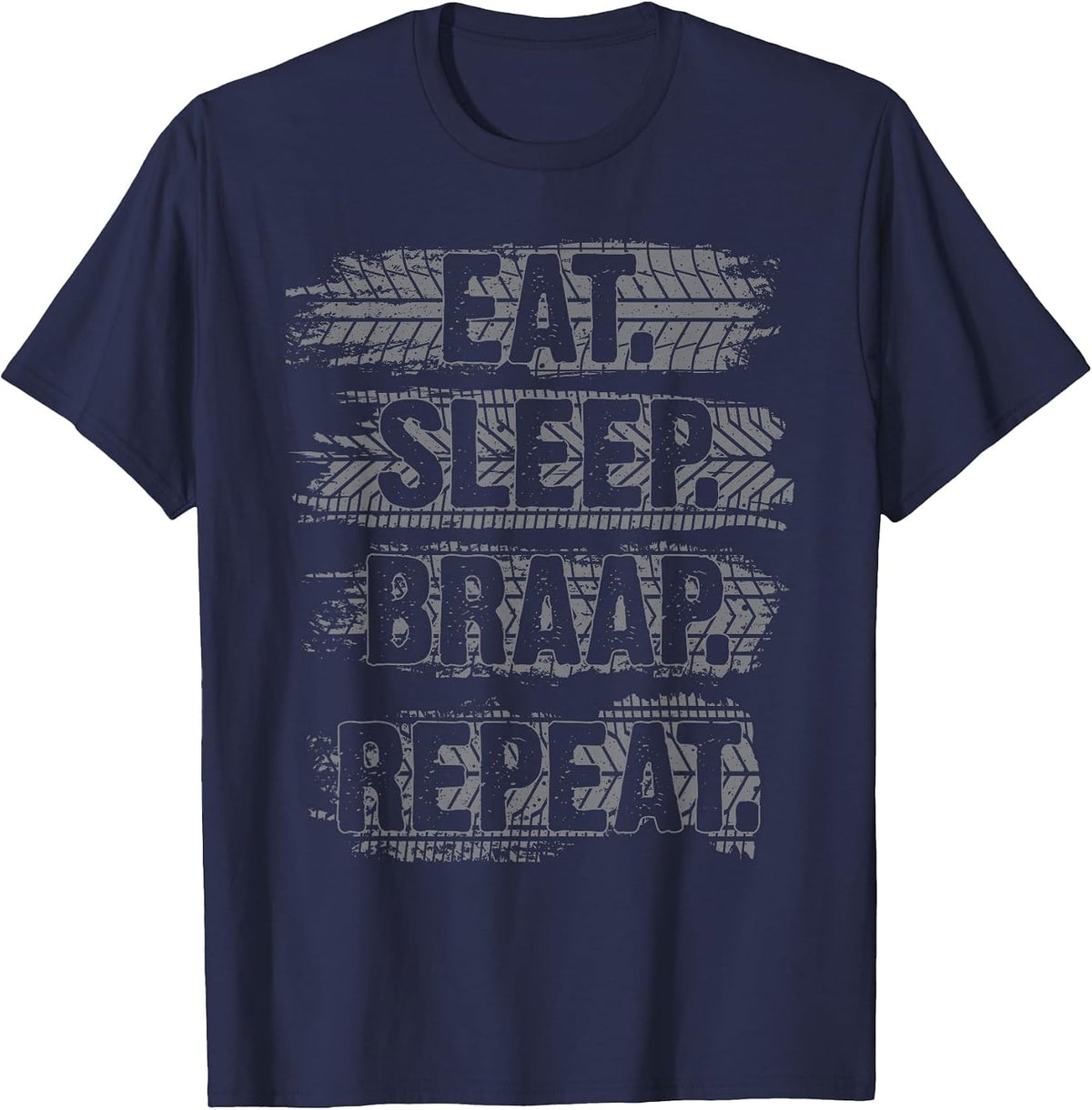 Cool Dirt Bike Art for Men Women Motor Bike Dirtbike Racing T-Shirt - Navy Blue