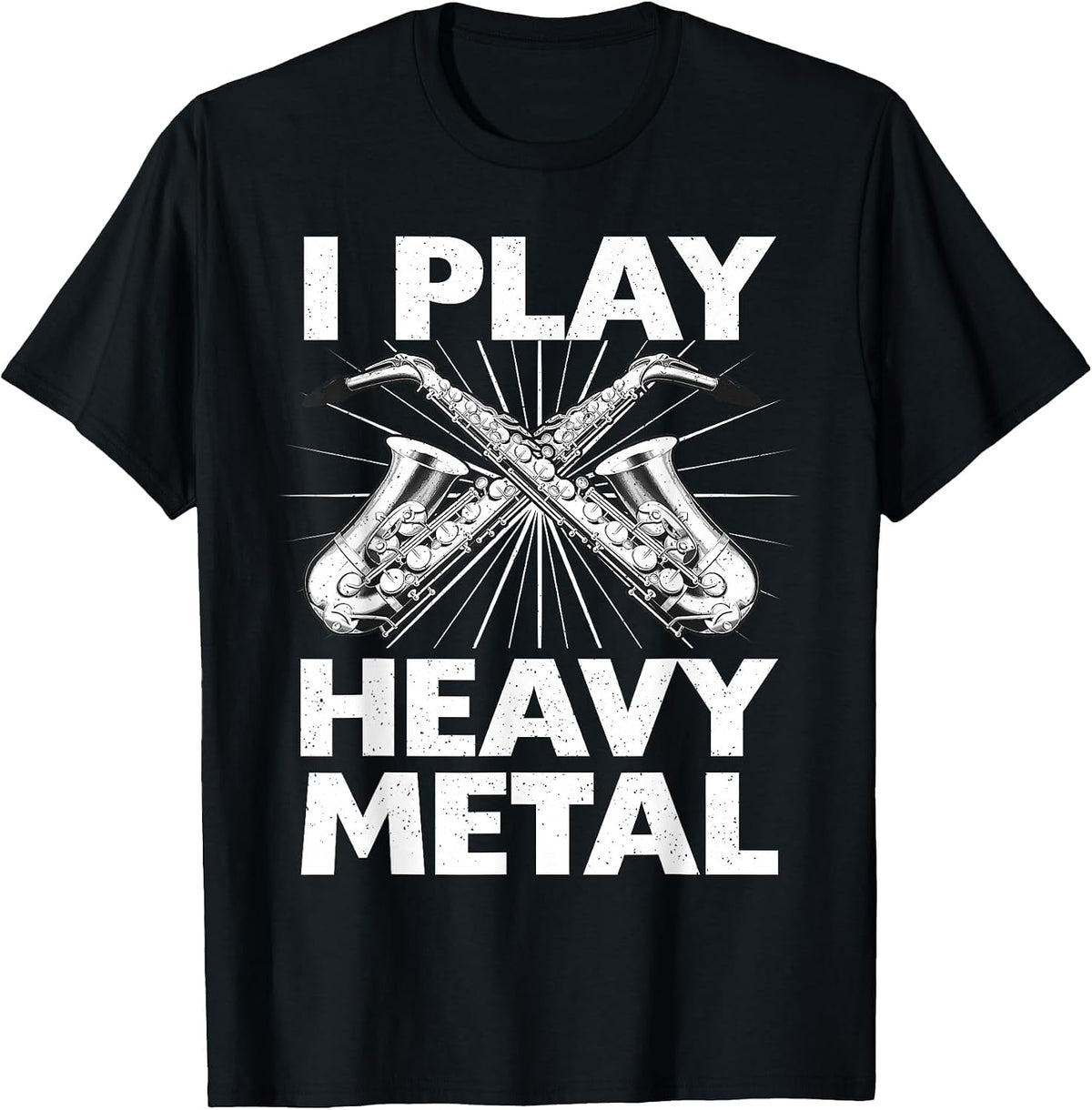 Funny Saxophone Themed for Men Women Kids Saxophone Player T-Shirt - Black