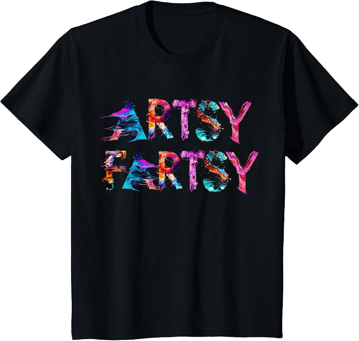 Artsy Fartsy Funny Artist T-Shirt T-Shirt - Black
