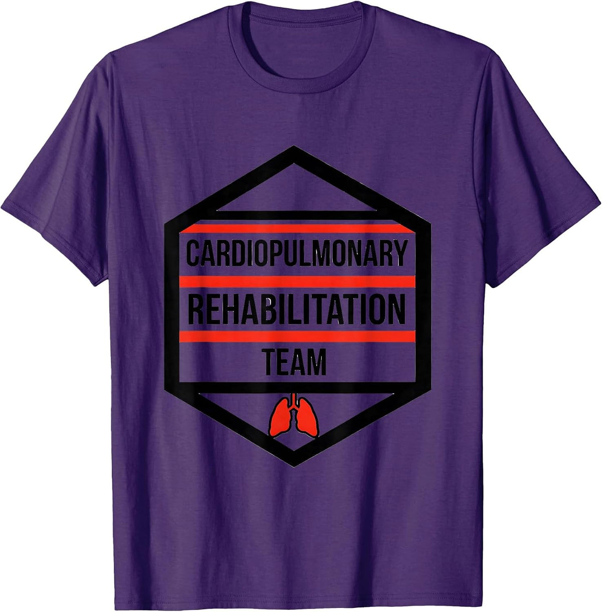 Cardiopulmonary Rehabilitation Team Cardiac Rehab Nurse T-Shirt - Purple