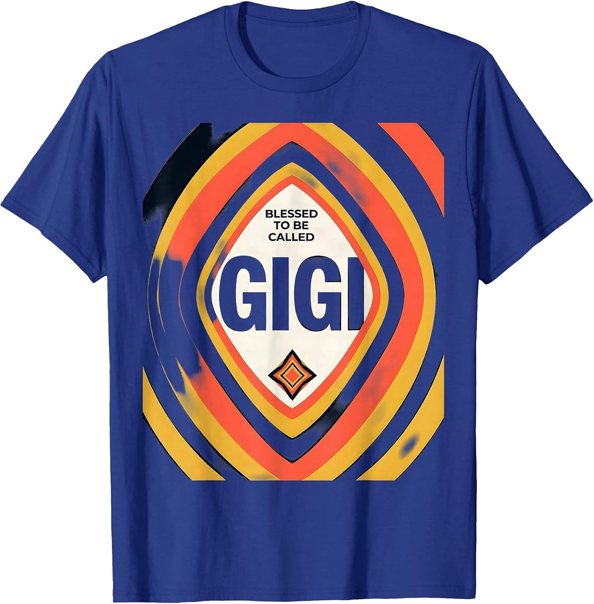 Men's Blessed To Be Called Gigi Sentimental Grandmother Gift T-Shirt - Royal Blue
