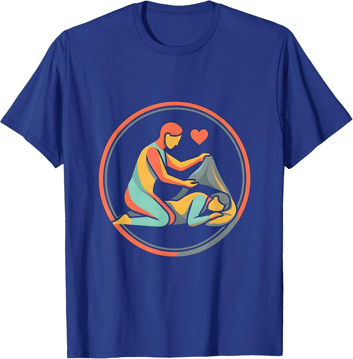 Men's Be Kind Homeless Compassion Graphic Design T-Shirt - Royal Blue