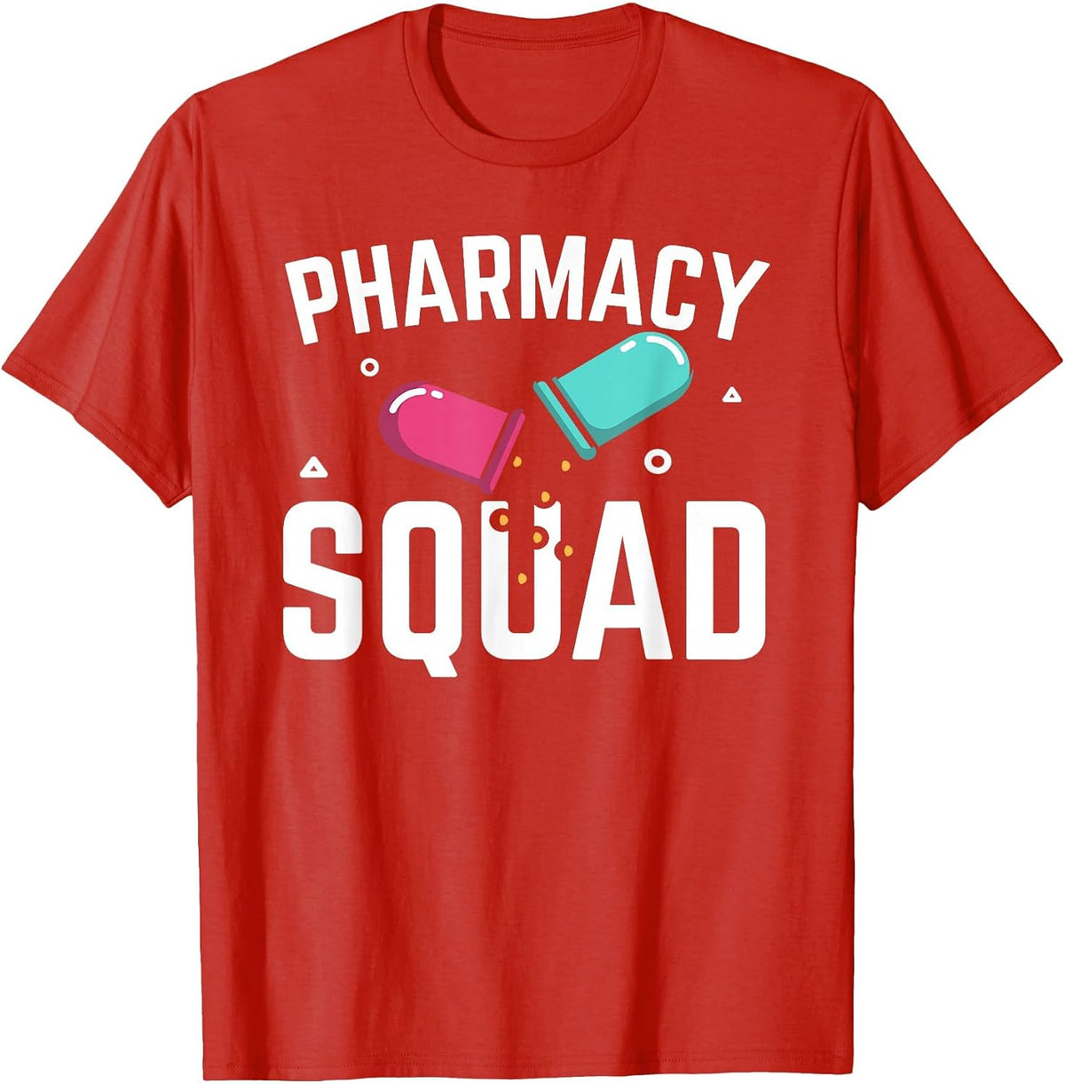Pharmacy Squad Pharmacist Pharm Technician T-Shirt - Red