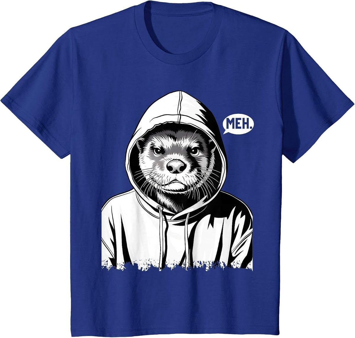 Funny Meh Otter for Otters Lovers T-Shirt - Royal Blue