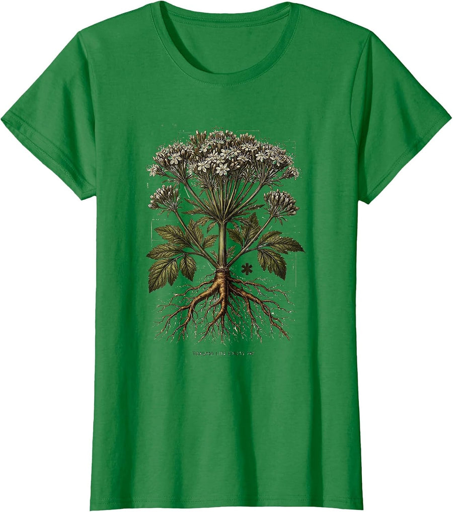 Women's Trauma Life Chose Me EMT Graphic Design T-Shirt - Kelly Green