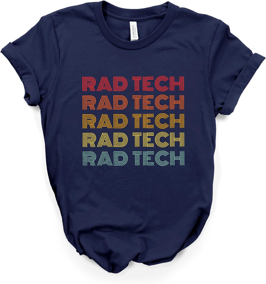 Radiology Shirt, Rad Tech Shirt, Rad Tech Gift, X-ray Xray, Radiologist Gift, Radiology Tee, Softstyle Unisex Tee - Navy