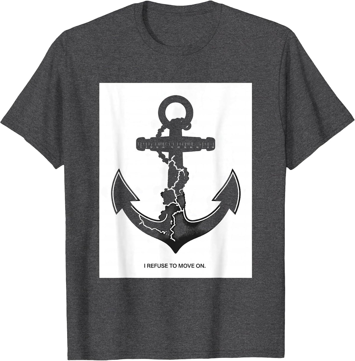 Men's I Refuse To Move On Funny History Teacher Back To School T-Shirt - Dark Heather Grey