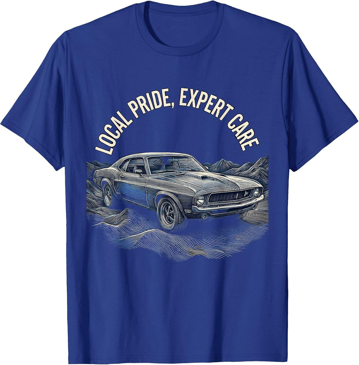 Men's Valley Forge Automotive Local Pride Expert Care T-Shirt - Royal Blue