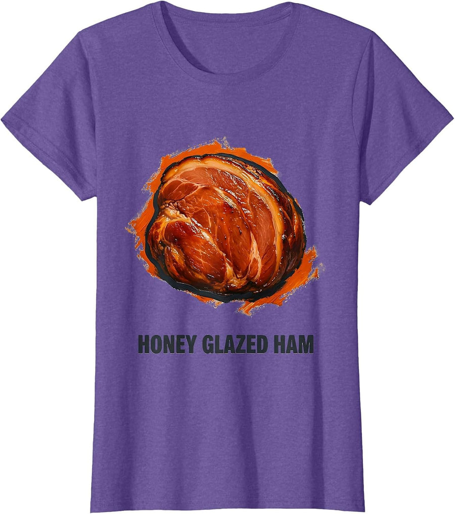 Honey Glazed Ham Bootleg 90's Rap Rock Vintage Funny T-Shirt - Purple Heather