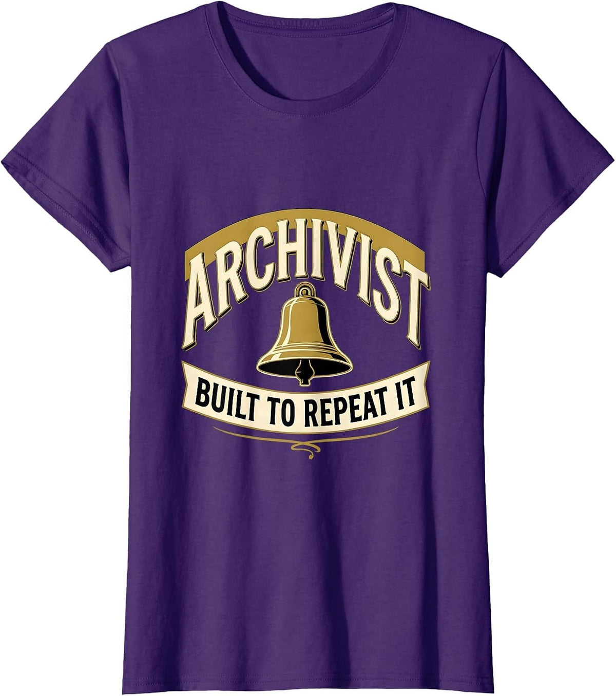 Women's Archivist: Built To Repeat It Funny History Teacher History T-Shirt - Purple