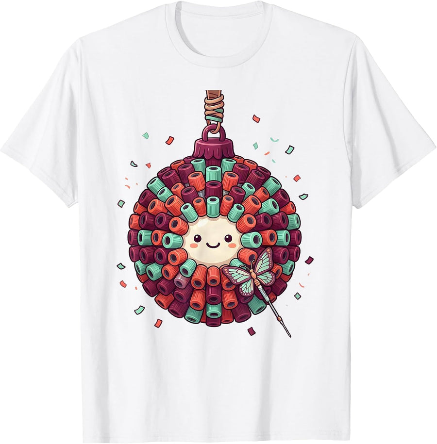 Blood Tube Ornament Phlebotomist Christmas Kawaii T-Shirt - White