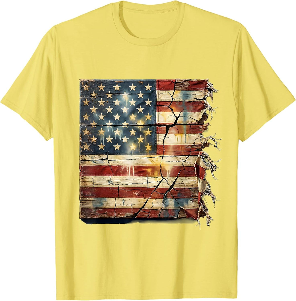 Men's Cowboy Riding Horse Desert Sunset Illustration T-Shirt - Lemon Yellow