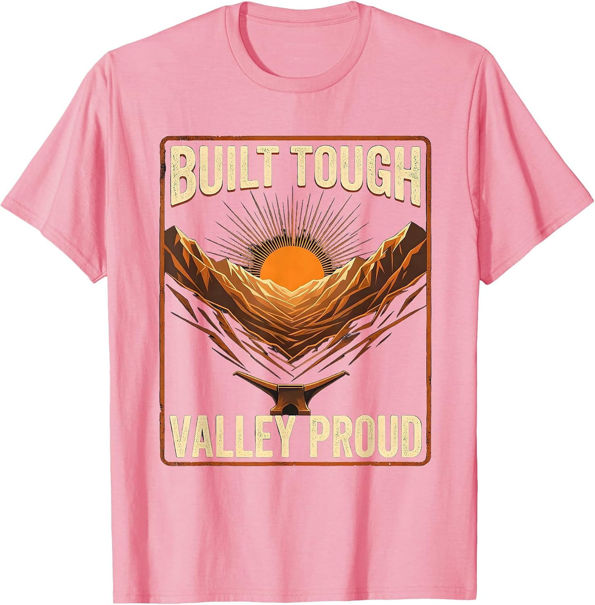 Men's Built Tough Valley Proud Valley Forge Automotive T-Shirt - Pink