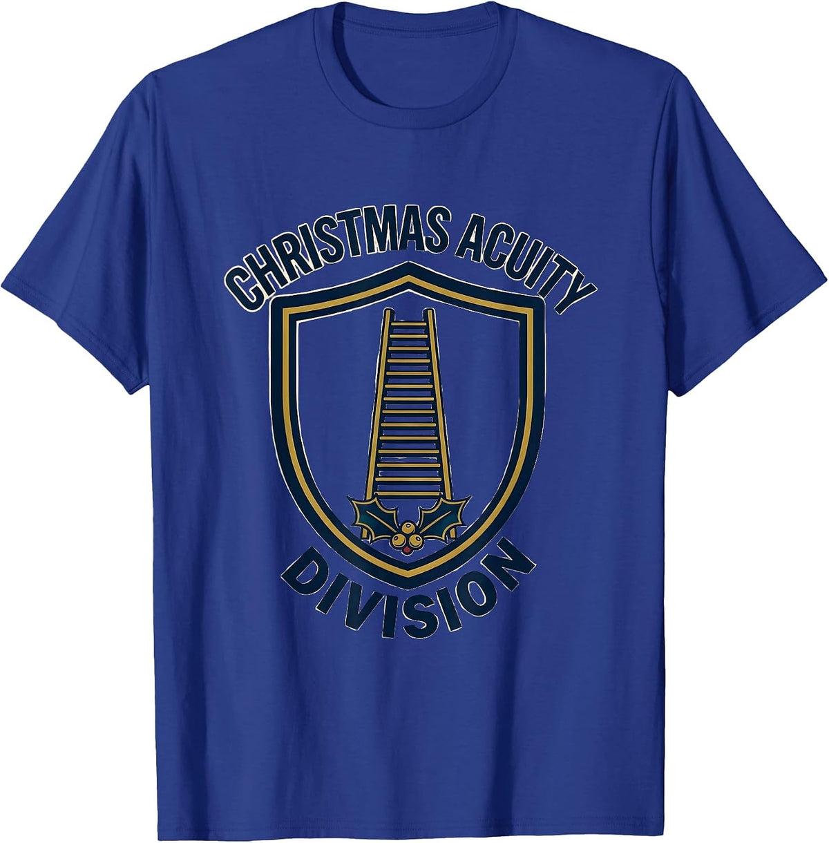 Men's Christmas Acuity Division Emblem Optometrist Eye Doctor T-Shirt - Royal Blue