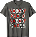 Oh Look Nobody Gives a St Sarcastic Design T-Shirt - Asphalt Grey