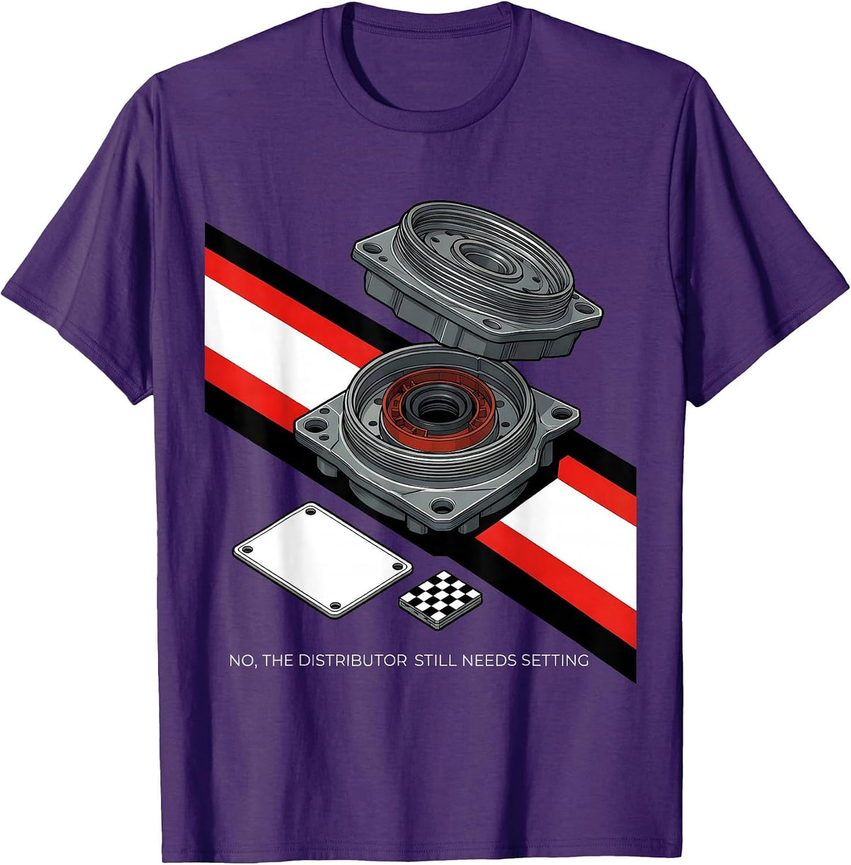No The Distributor Still Needs Setting Funny T-Shirt - Purple