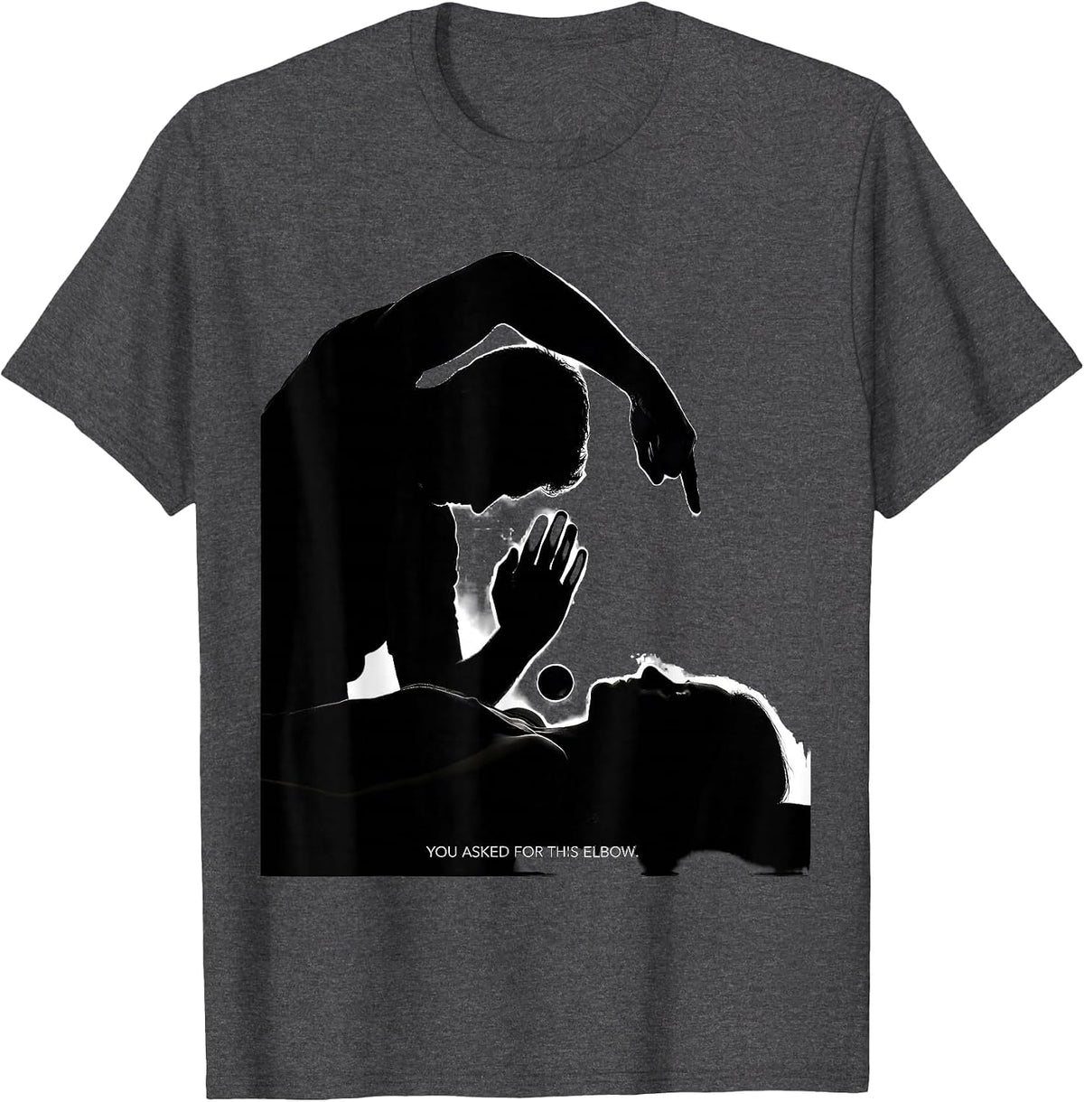 Men's You Asked For This Elbow Funny Massage Therapist LMT Gift T-Shirt - Dark Heather Grey