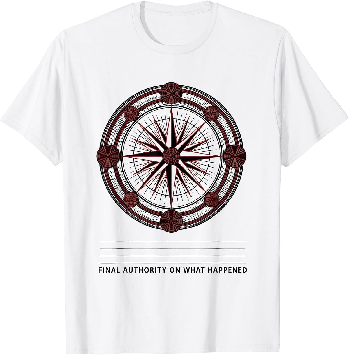 Men's Final Authority On What Happened Funny History Teacher Back T-Shirt - White