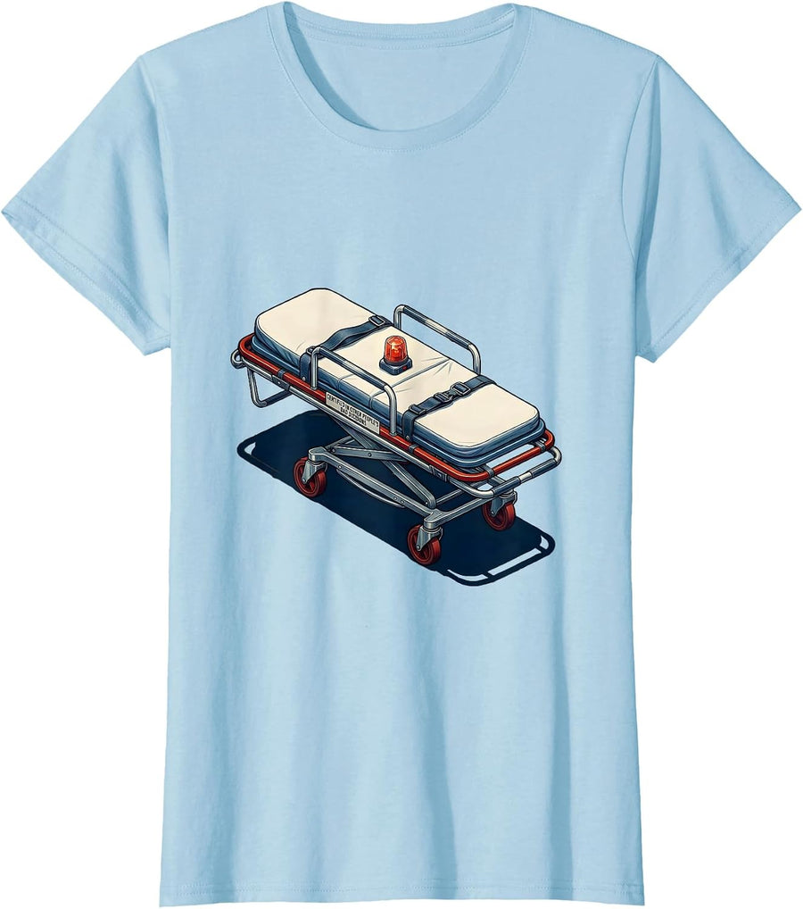 Women's Certified in Other People's Bad Decisions Funny EMT T-Shirt - Baby Blue