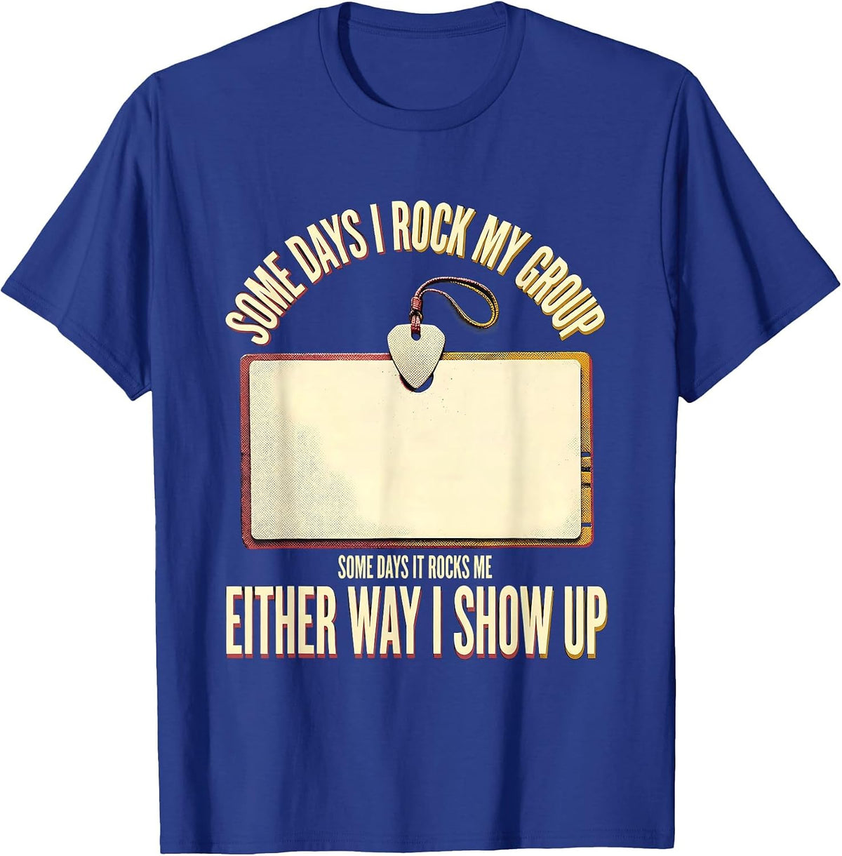 Some Days I Rock My Group Rock Music Teacher Staff T-Shirt - Royal Blue
