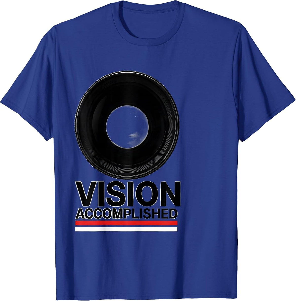 Men's Vision Accomplished Swiss International Optometrist Eye T-Shirt - Royal Blue