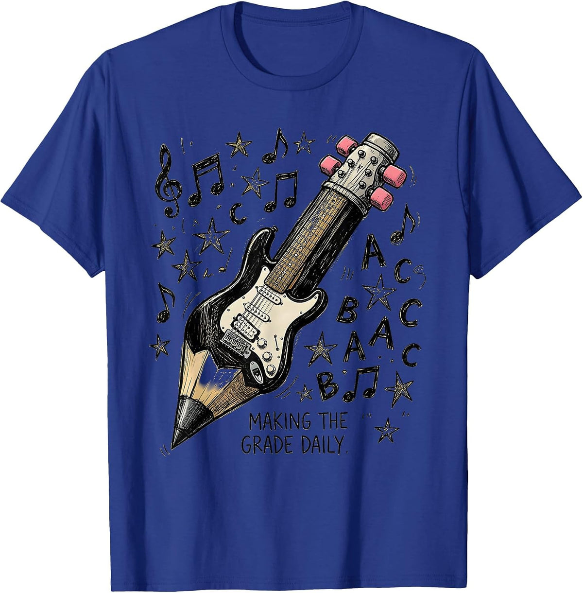 Men's Rock Your School Making the Grade Daily Design T-Shirt - Royal Blue