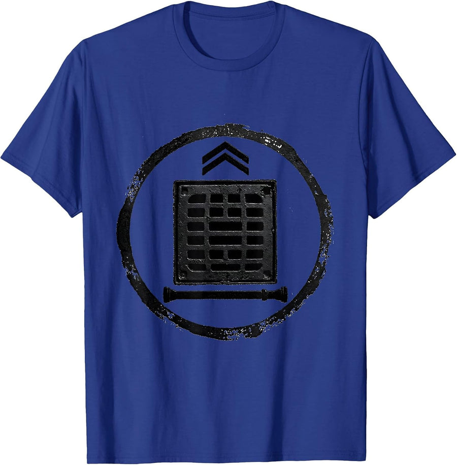 Sealed Plumber Badge Funny Pipefitter Occupational Humor T-Shirt - Royal Blue