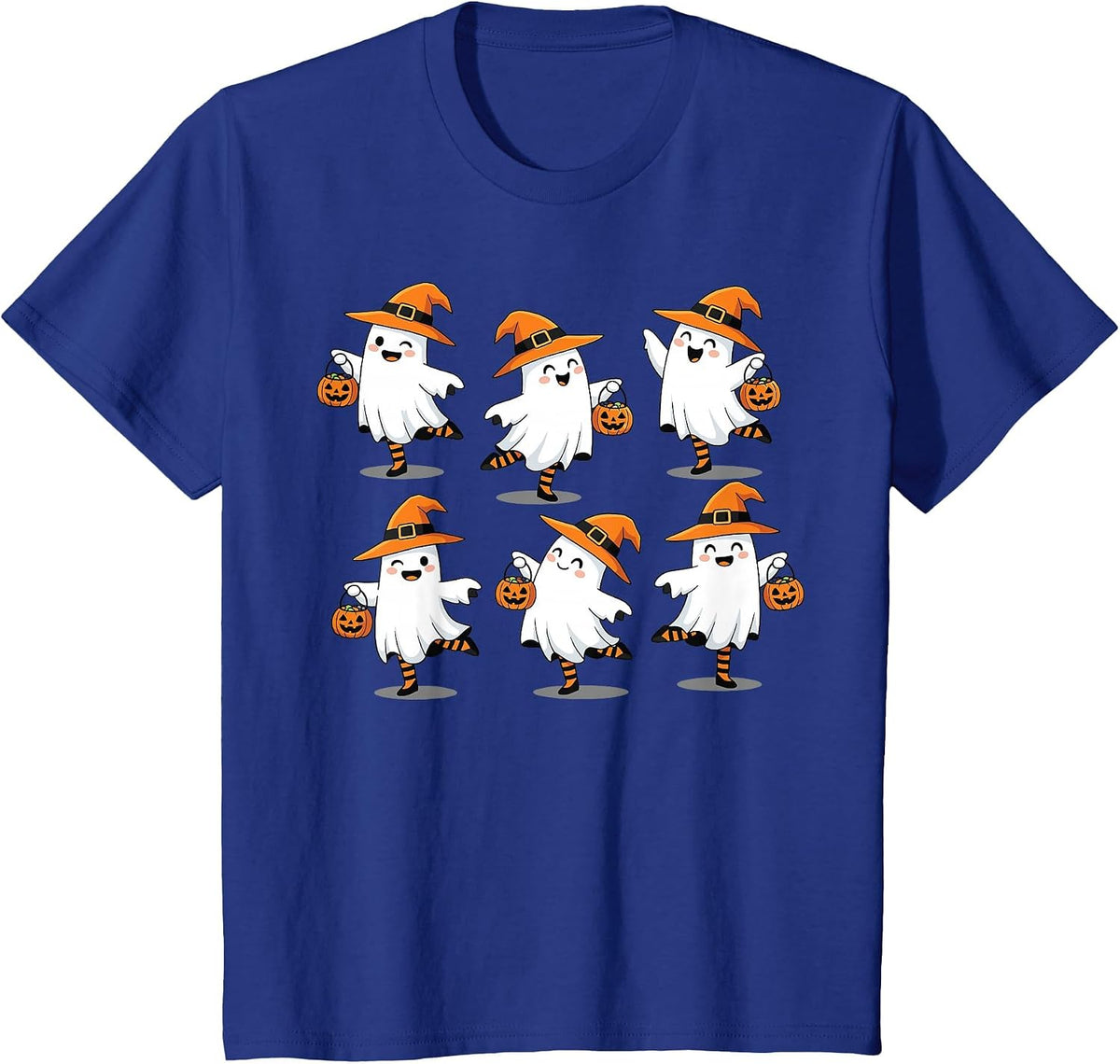 Halloween Ballet Ghost Ballet Dancer Spooky Dance Teacher T-Shirt - Royal Blue