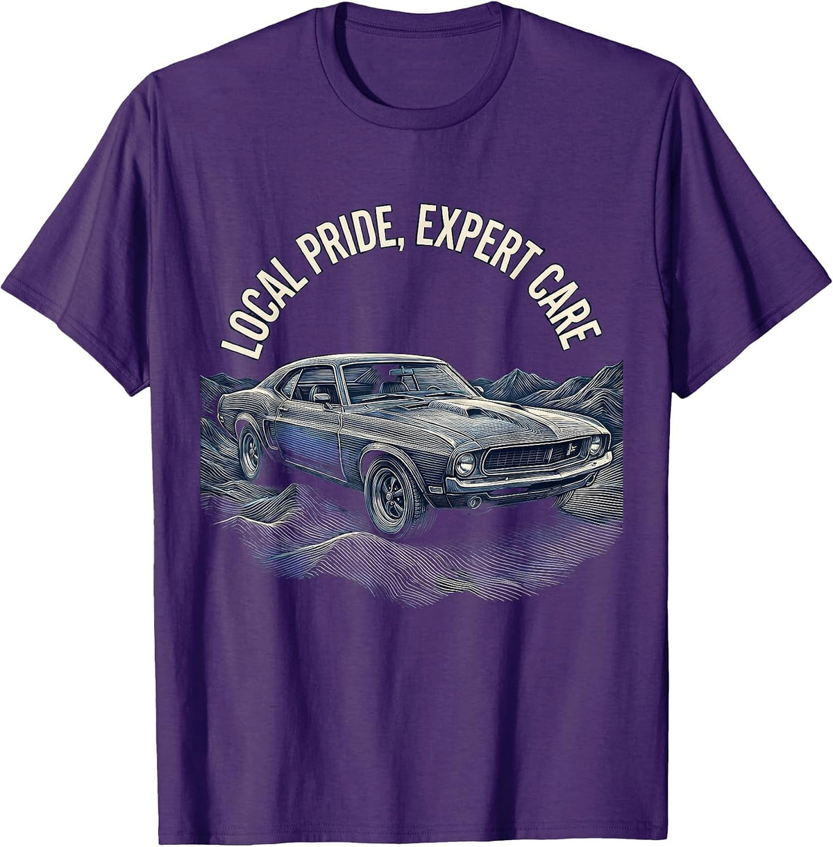 Men's Valley Forge Automotive Local Pride Expert Care T-Shirt - Purple