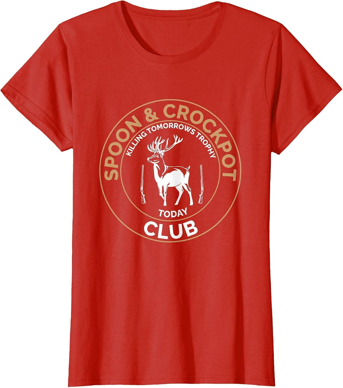 Spoon and Crockpot Club Killing Tomorrows Trophy Today T-Shirt - Red