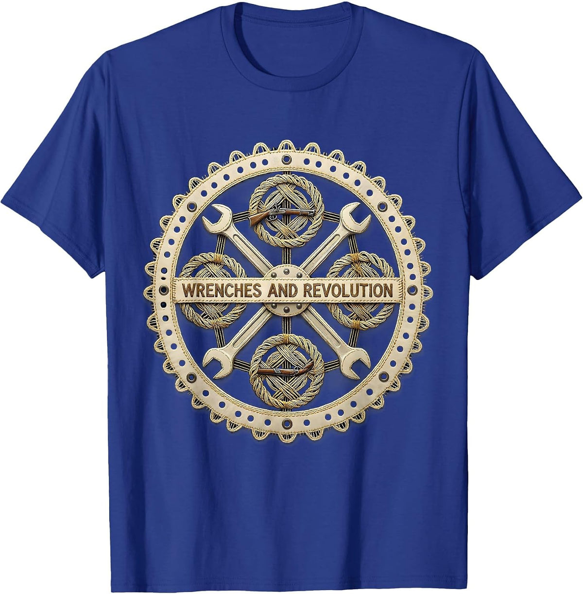 Men's Wrenches and Revolution Valley Forge Automotive T-Shirt - Royal Blue