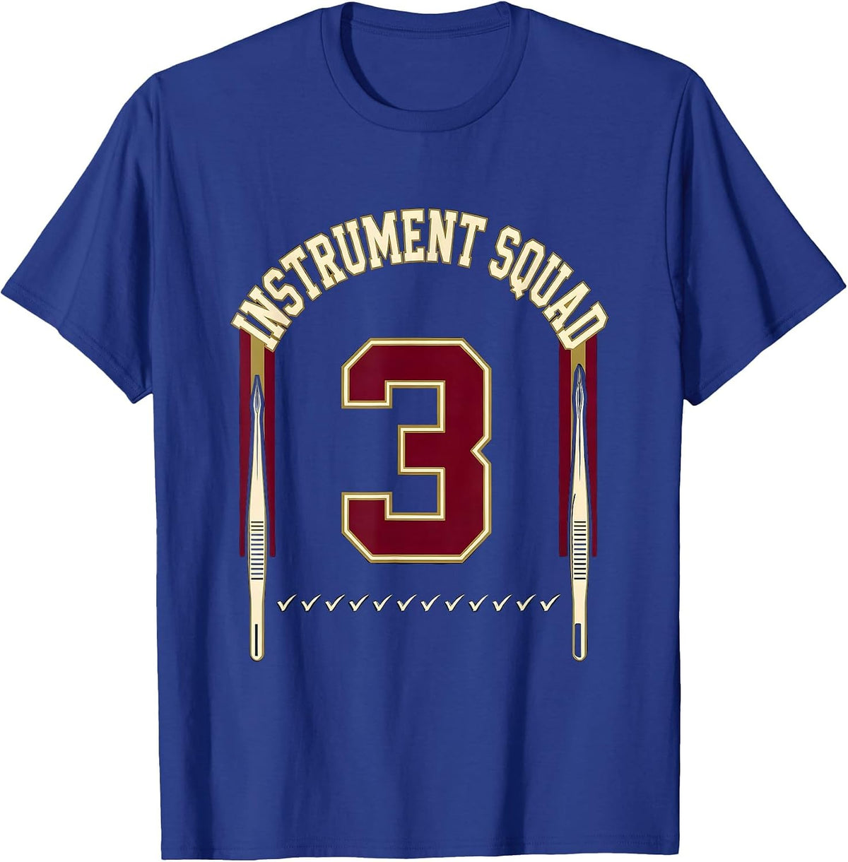 Instrument Squad Sports Surgical Tech Occupational Pride T-Shirt - Royal Blue